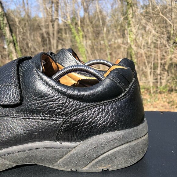 Dr. Comfort William Comfort Shoe Single Strap Black Leather MENS Size 11 Wide - Picture 3 of 10
